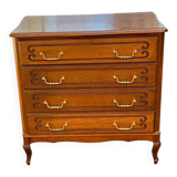 Louis XV chest of drawers in solid wood