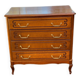 Commode Louis XV en bois massif