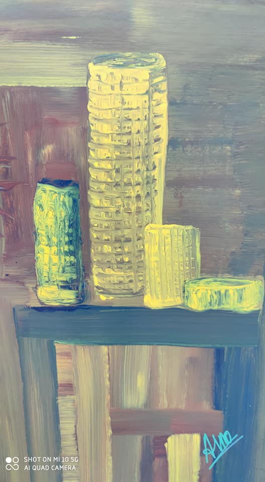 Abstract still life painting