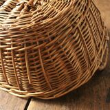 Oval basket wicker basket two handles