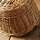 Oval basket wicker basket two handles