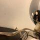 Chrome eyeball lamp, Italian design Goffredo Reggiani, 1970