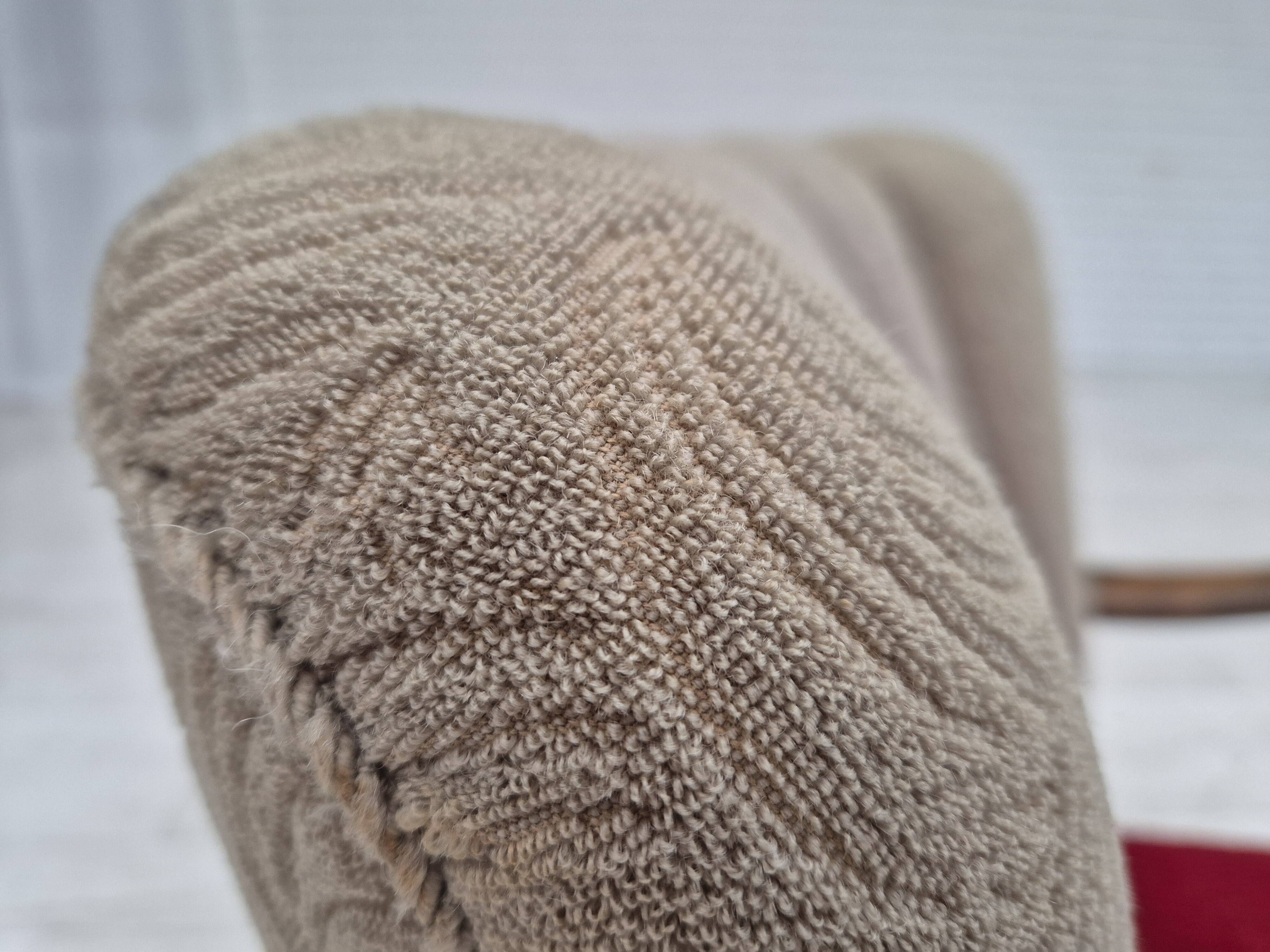 Années 1960, design danois par Alfred Christensen, fauteuil en état d'origine.