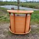 Bar en rotin et 3 tabourets