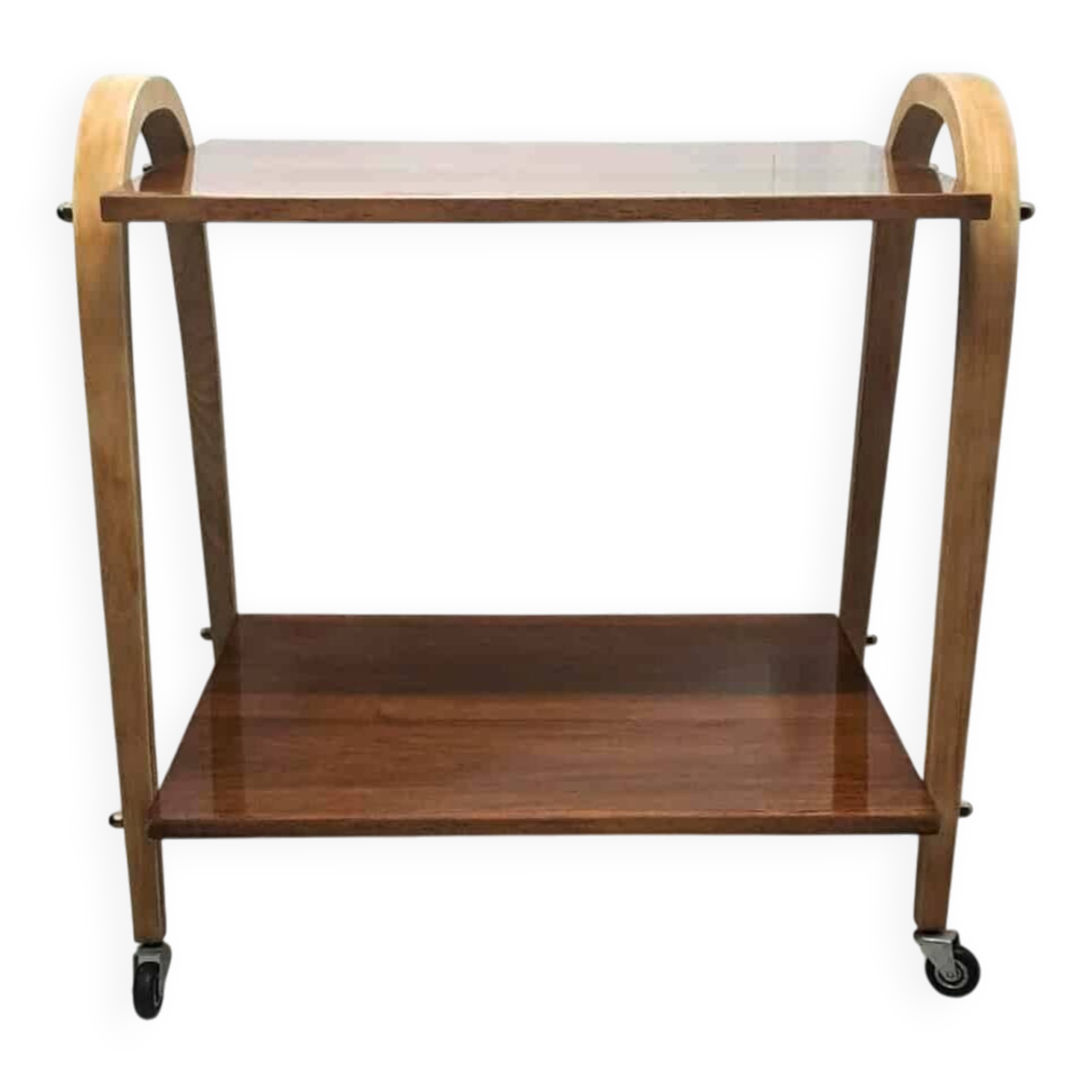 Vintage rolling serving cart