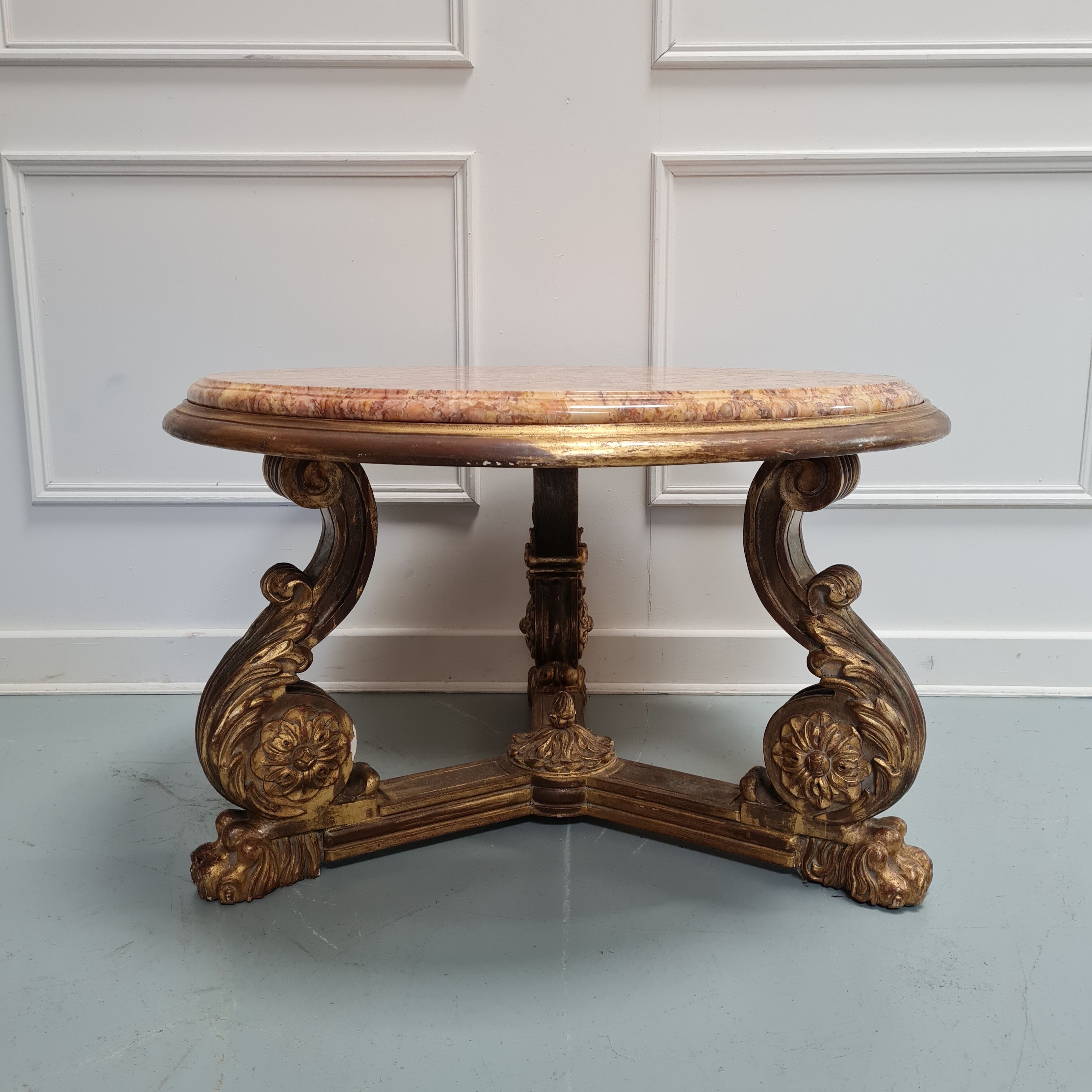Vintage French Coffee Table C1950