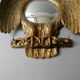 Witch's eye mirror, owl, key ring, 60s