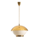 Large brass pendant with engraved opaline glass