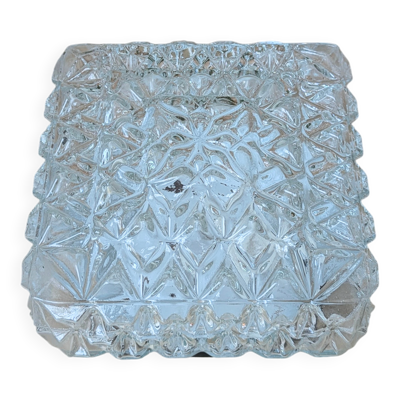 Plafonnier carré verre
