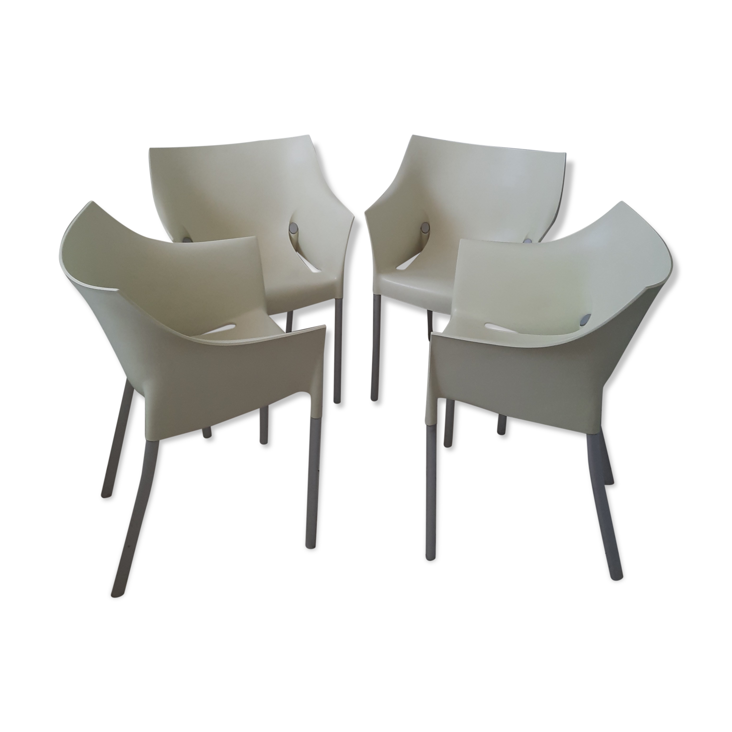 Set of 4 armchairs Dr NO design Philippe Starck for Jkartell