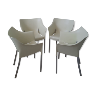 Set de 4 fauteuils Dr NO design Philippe Starck pour Kartell