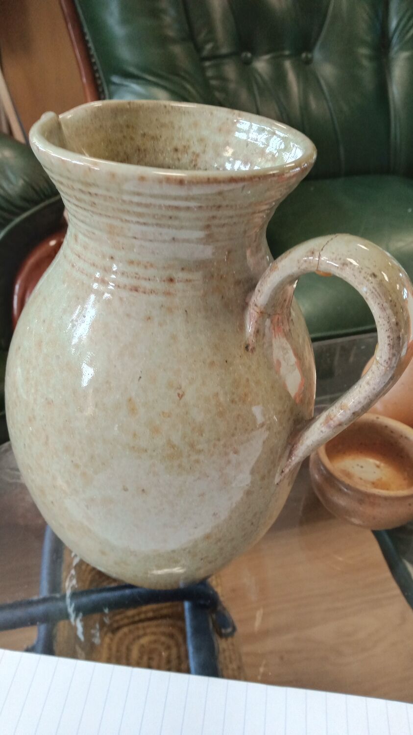 Stoneware pitcher
