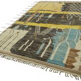 Hand-Knotted Tribal Unique 208 cm x 308 cm Multicolor Wool Carpet