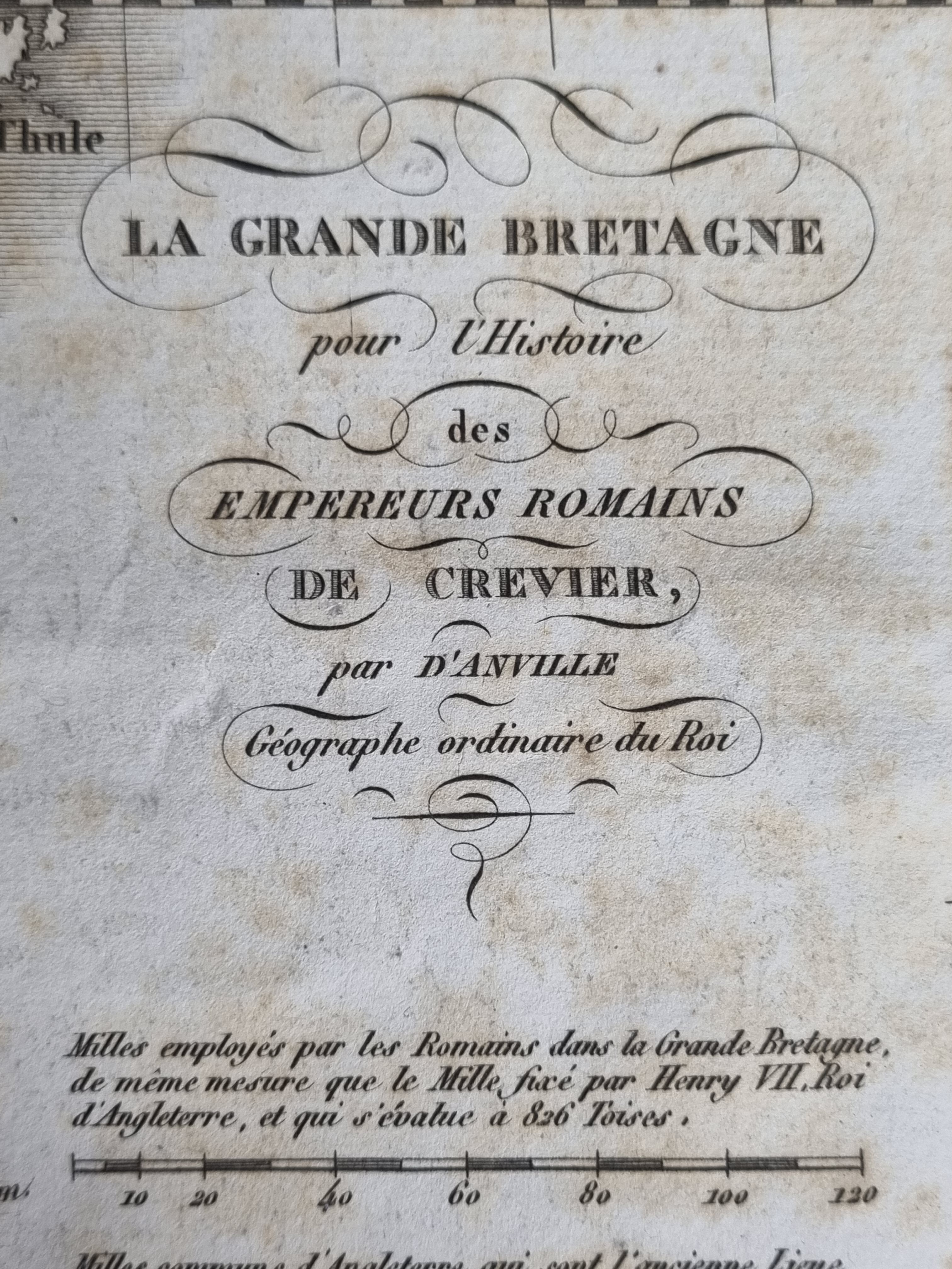 Map of Great Britain from the Atlas of the History of the Emperors of 1819, 48 x 34 cm