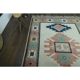 1970s Vintage Turkish Handmade Wool & Cotton Pink Area Rug 185x264