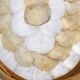 Mother-of-pearl and rattan tray