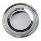 Half hollow serving dish in silver metal 32.5 cm