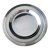 Plat de service demi creux en métal argenté 32.5 cm