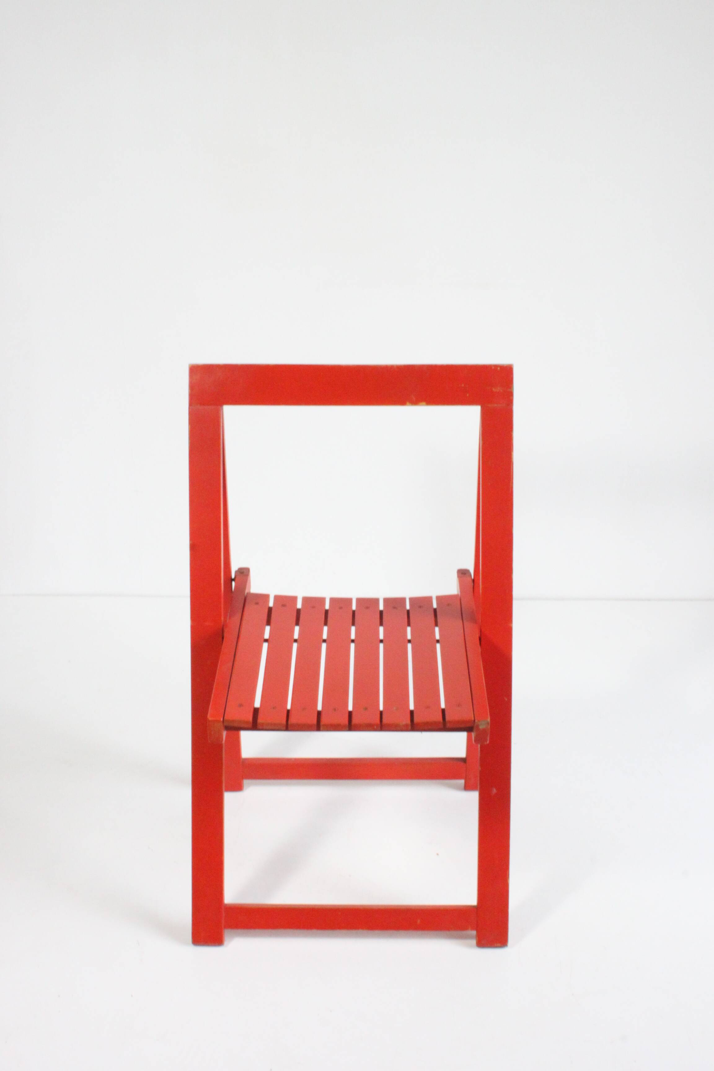Vintage wooden folding chairs 1960s