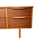 Teak enfilade Austin suite with six drawers, fully restored, 1960s.