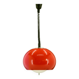 Suspension rouge Harvey Guzzini des années 1970 pour Meblo, Italie