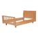 Guillerme et Chambron French Mid-Century Oak Single Bed