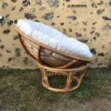 Papasan armchair