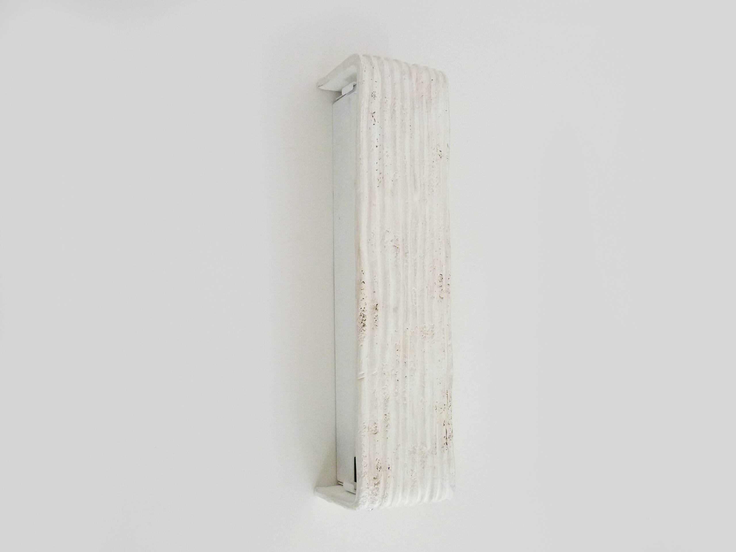 Large minimalist wall light in terracotta brand toscot italy