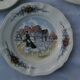 Cake service Sarreguemines Obernai: Dish + 6 dessert plates