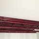 Vintage bamboo and rattan folding shelf