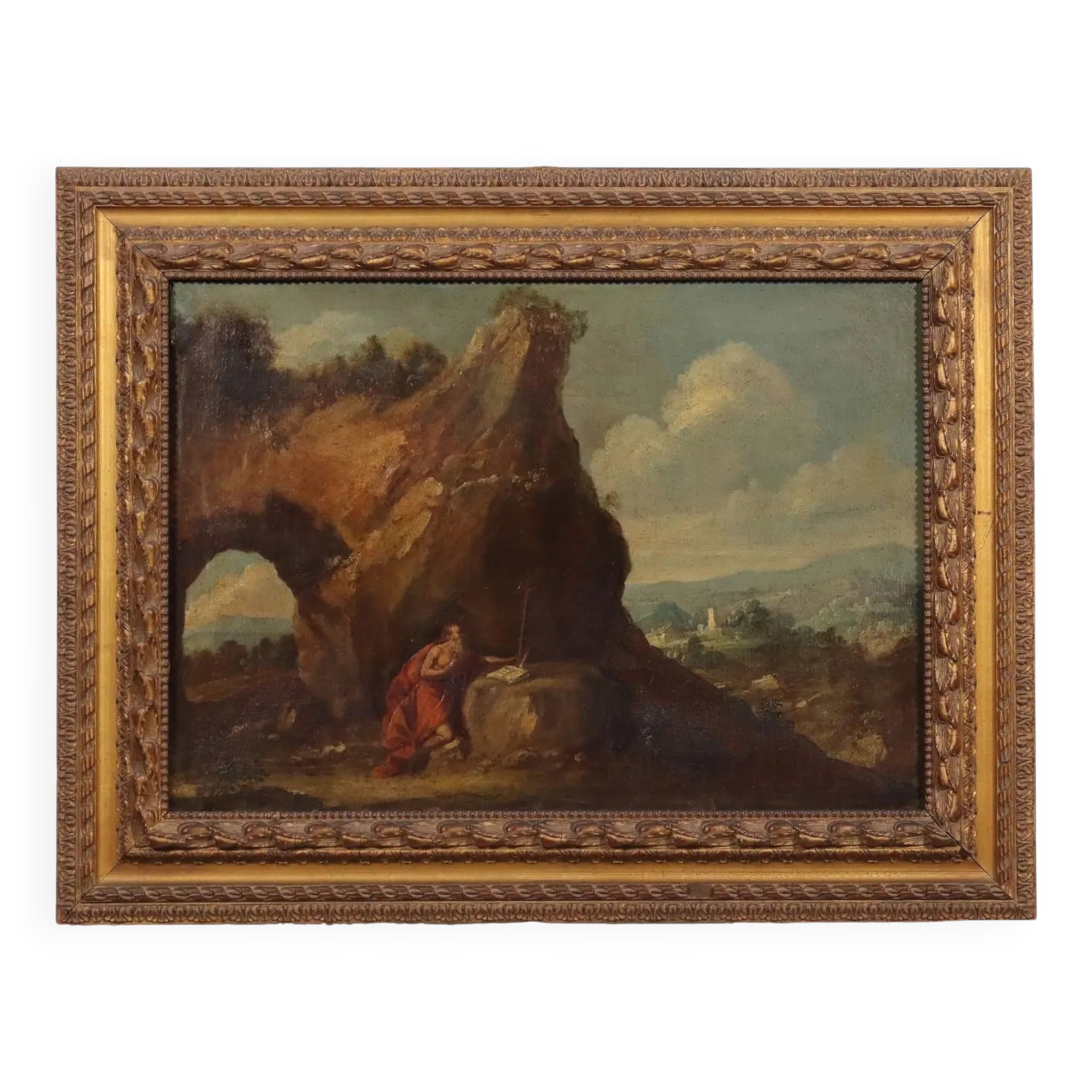 Oil on canvas, religious subject, Italy 17th-18th century.