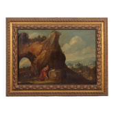 Oil on canvas, religious subject, Italy 17th-18th century.