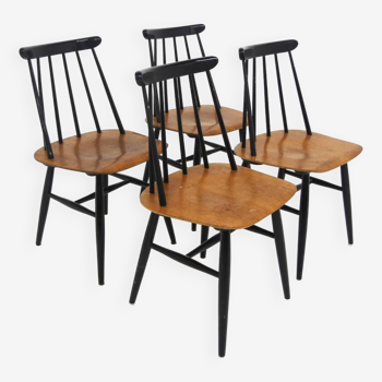 Set de 4 chaises scandinave "Fanett", Ilmari Tapiovaara, Suède, 1960
