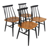 Set de 4 chaises scandinave "Fanett", Ilmari Tapiovaara, Suède, 1960