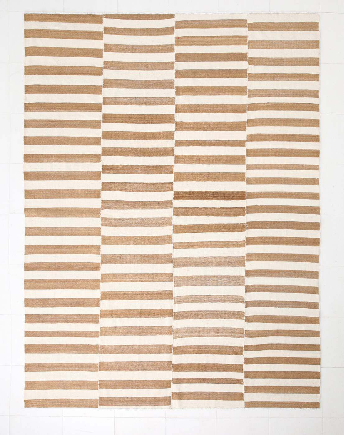 8x10 Beige & Bronze Contemporary Kilim Rug, 229x311Cm SK 35061