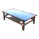 Large vintage rattan and smoked glass coffee table, 1970s