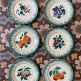 Dessert plates from Castries earthenware.