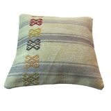 Housse de coussin kilim turc vintage, 40 x 40 cm