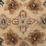 3x7 Cream & Brown Oriental Vintage Rug, 108x207Cm