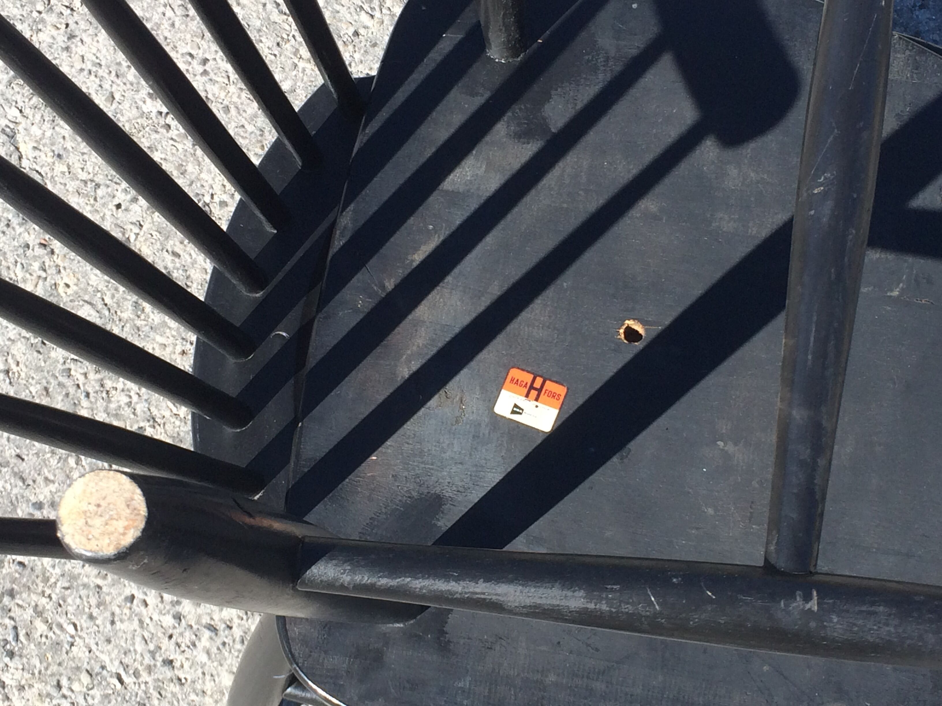 Pair of Hagafors vintage Scandinavian design chairs