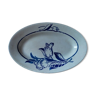 Oval dish delight porcelain blue flower St Amand dp 092286