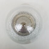 Ceiling light bubble glass and chrome