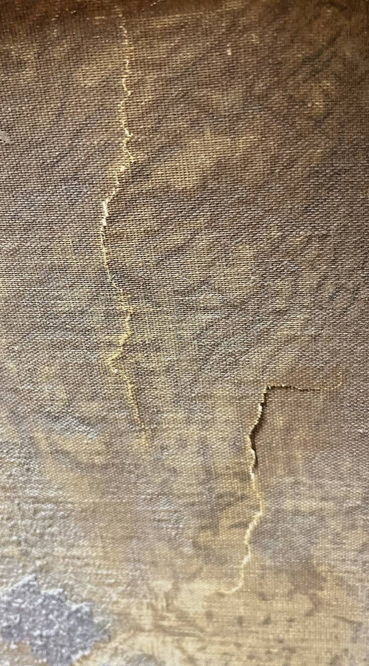 Oil on canvas still life by G. Lamy (19th-20th century)