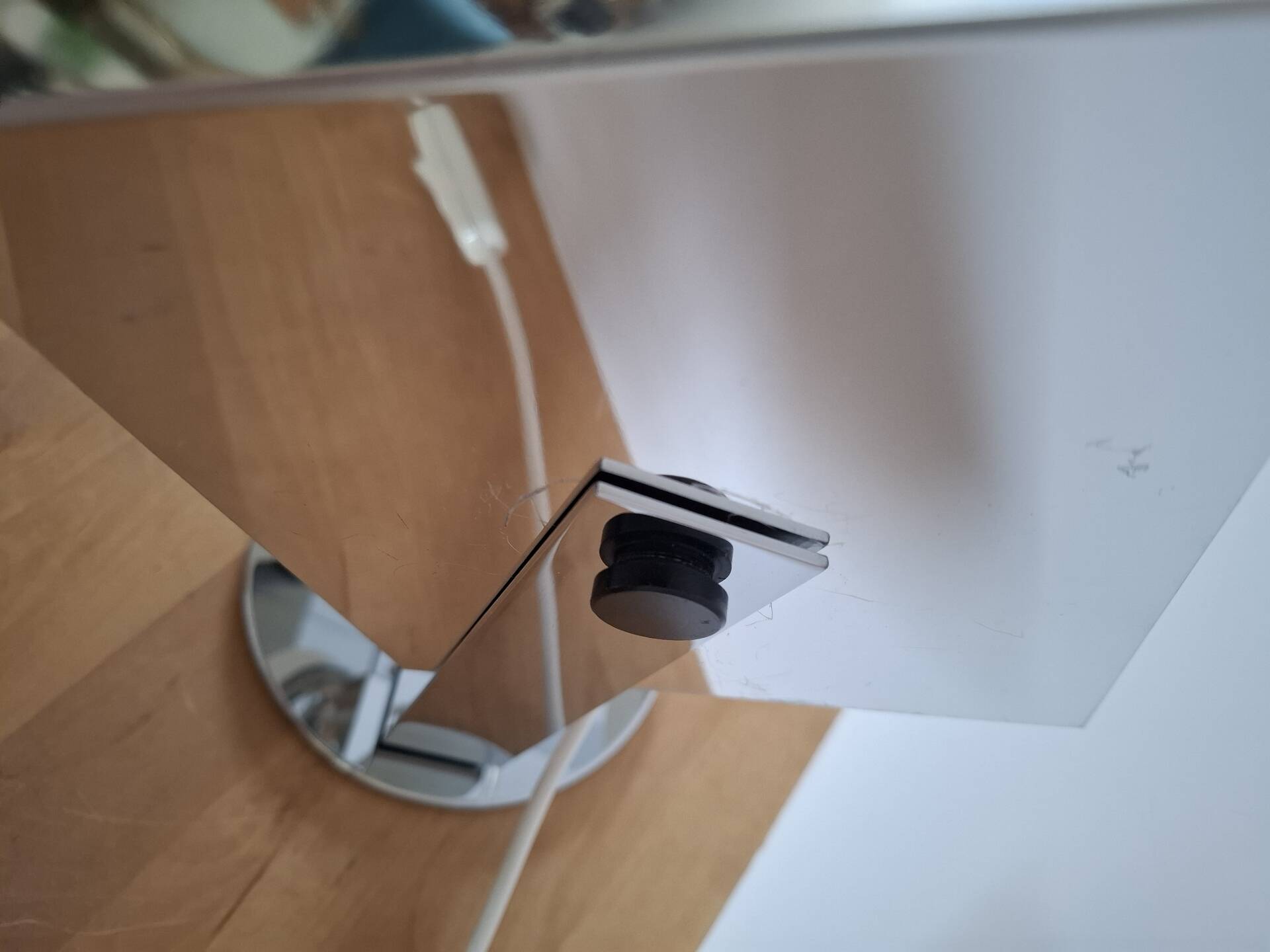 Lampe métal chromé 70's