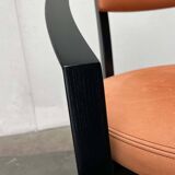 Postmodern German Chair Model Nostro in Leather by Andreas Weber for Rosenthal Einrichtung, 1980s