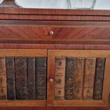 Directory style marquetry side table