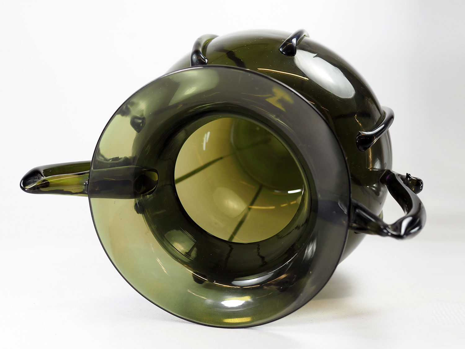 Art deco glass vase by Vittorio Zecchin for Cappellin Venini, 1920s