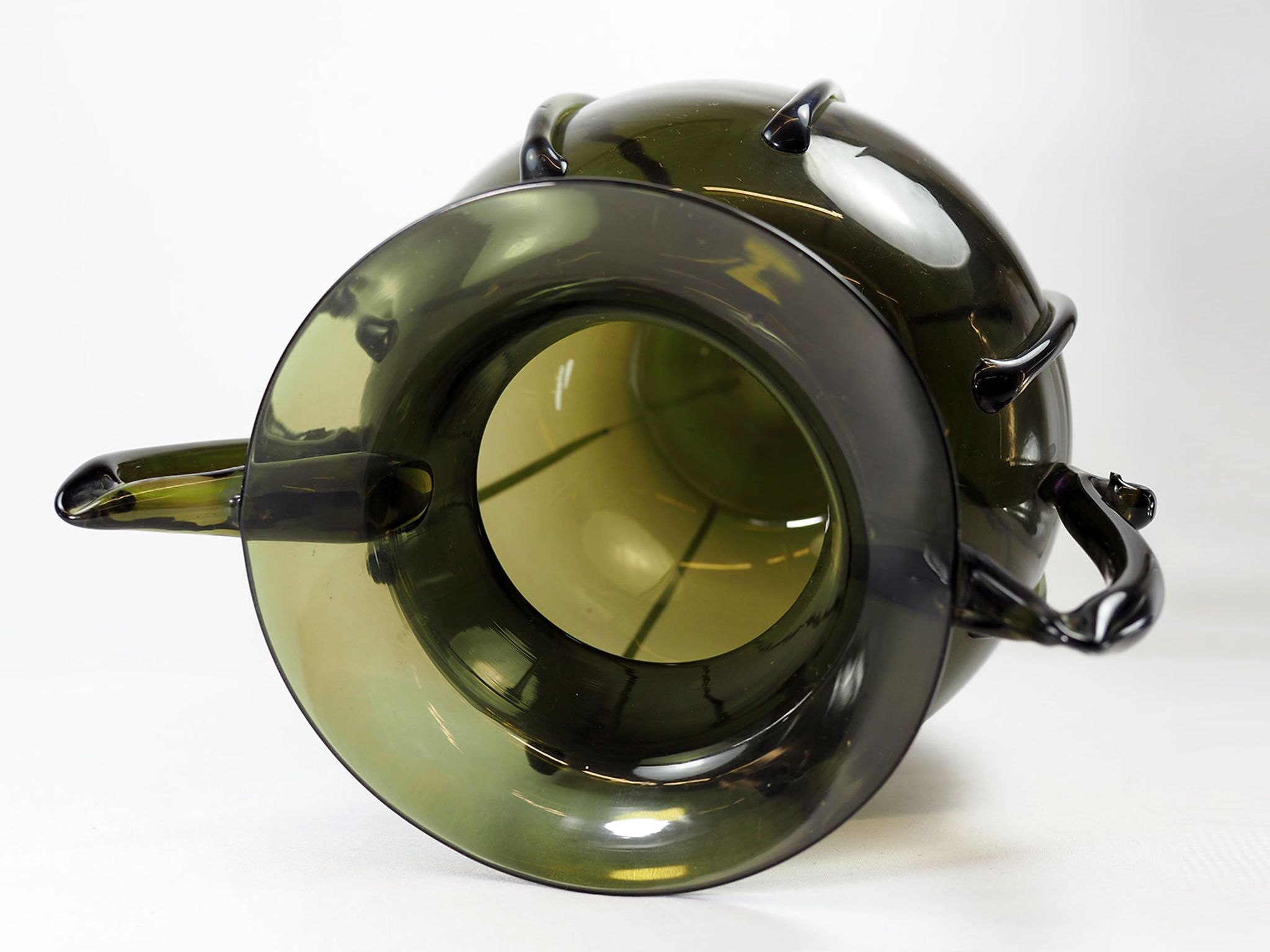 Art deco glass vase by Vittorio Zecchin for Cappellin Venini, 1920s