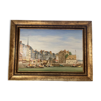 Painting by Pierre Bazire, honfleur