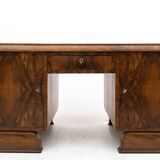 Impressive Art Deco desk, Poland, ca. 1930.